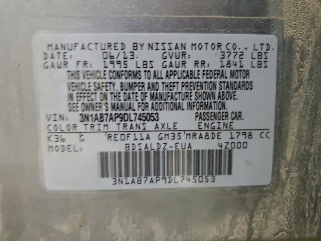 2013 NISSAN SENTRA