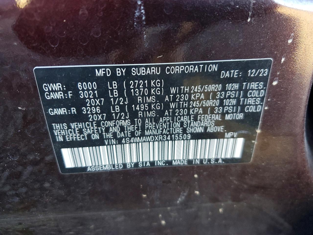 2024 SUBARU ASCENT
