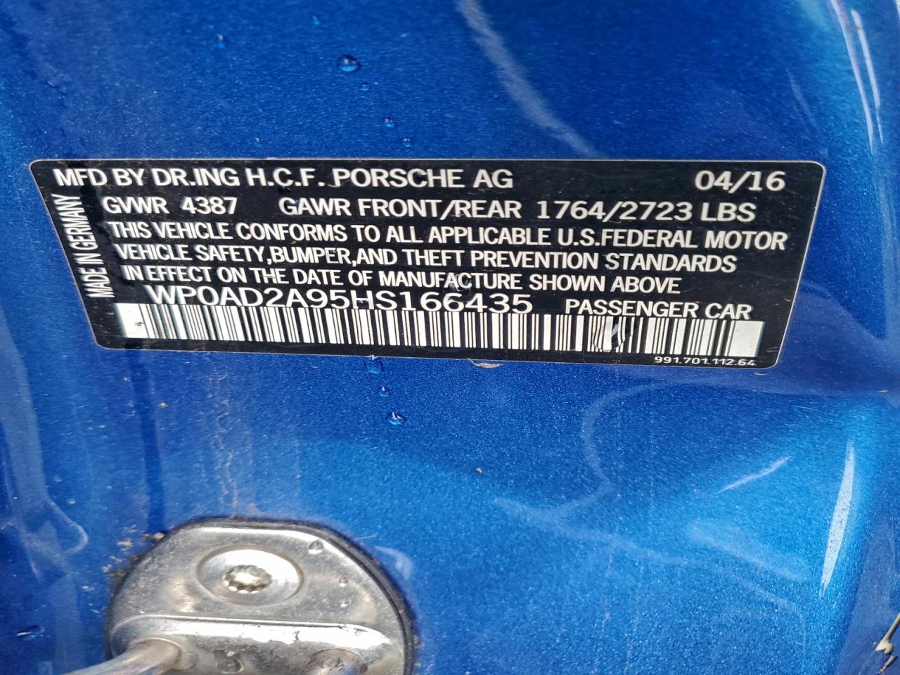 2017 PORSCHE 911