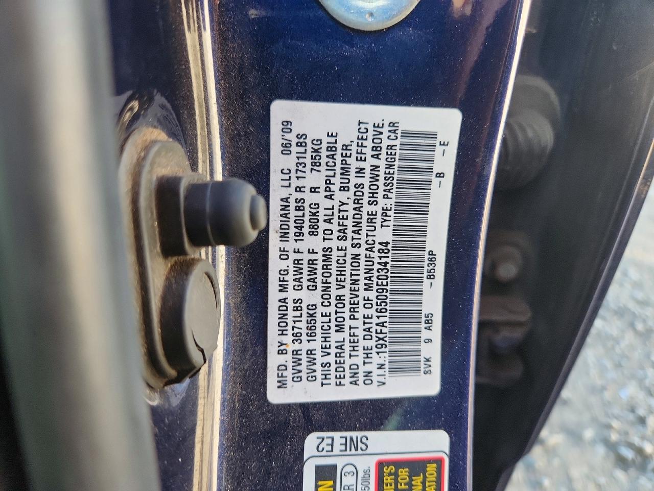 2009 HONDA CIVIC