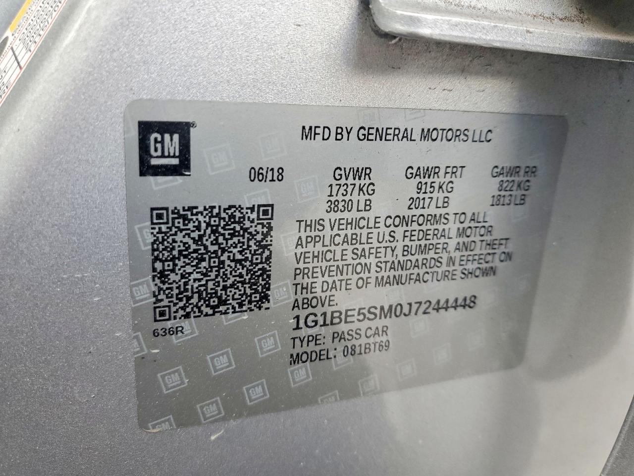 2018 CHEVROLET CRUZE