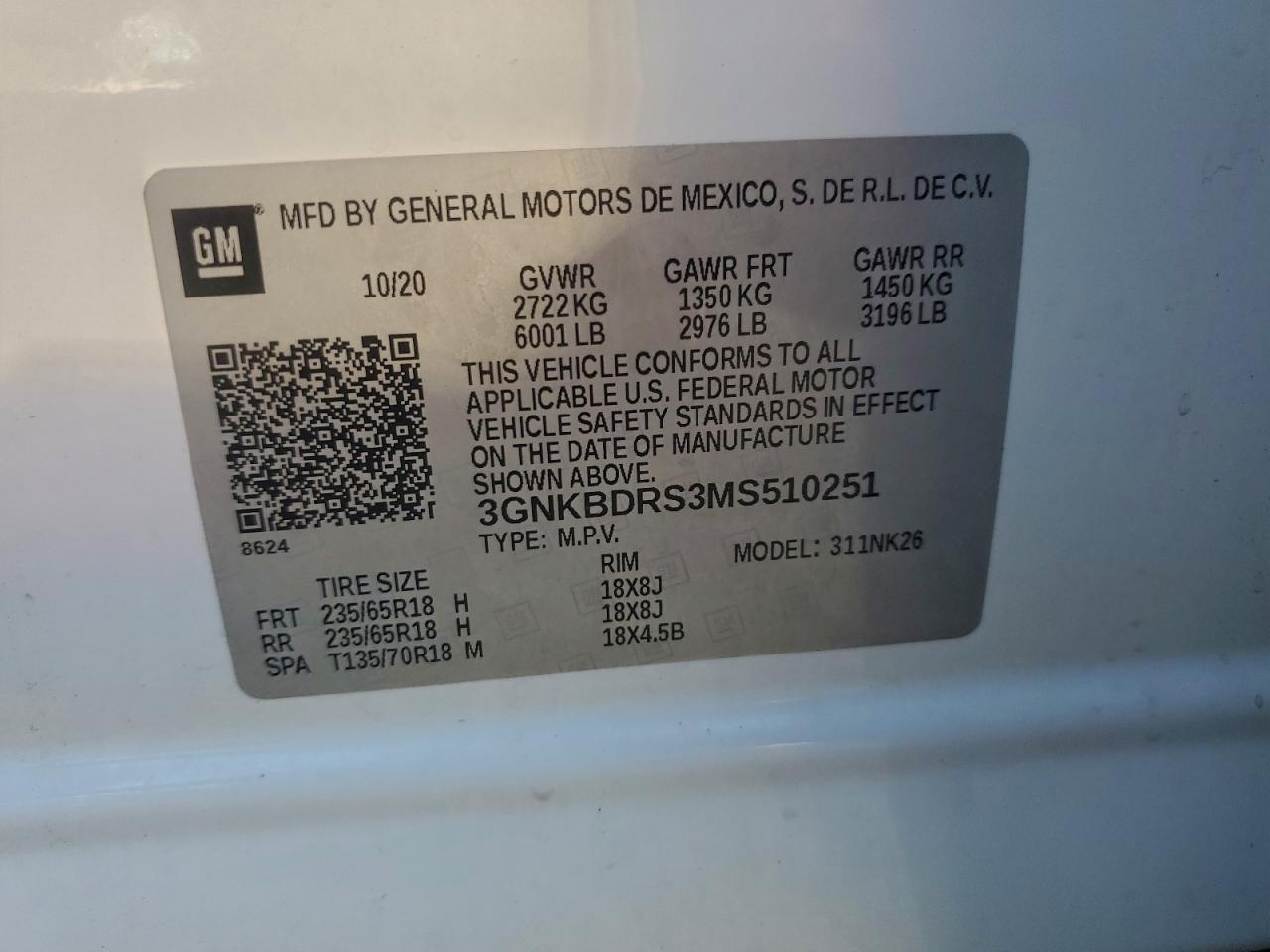 2021 CHEVROLET BLAZER