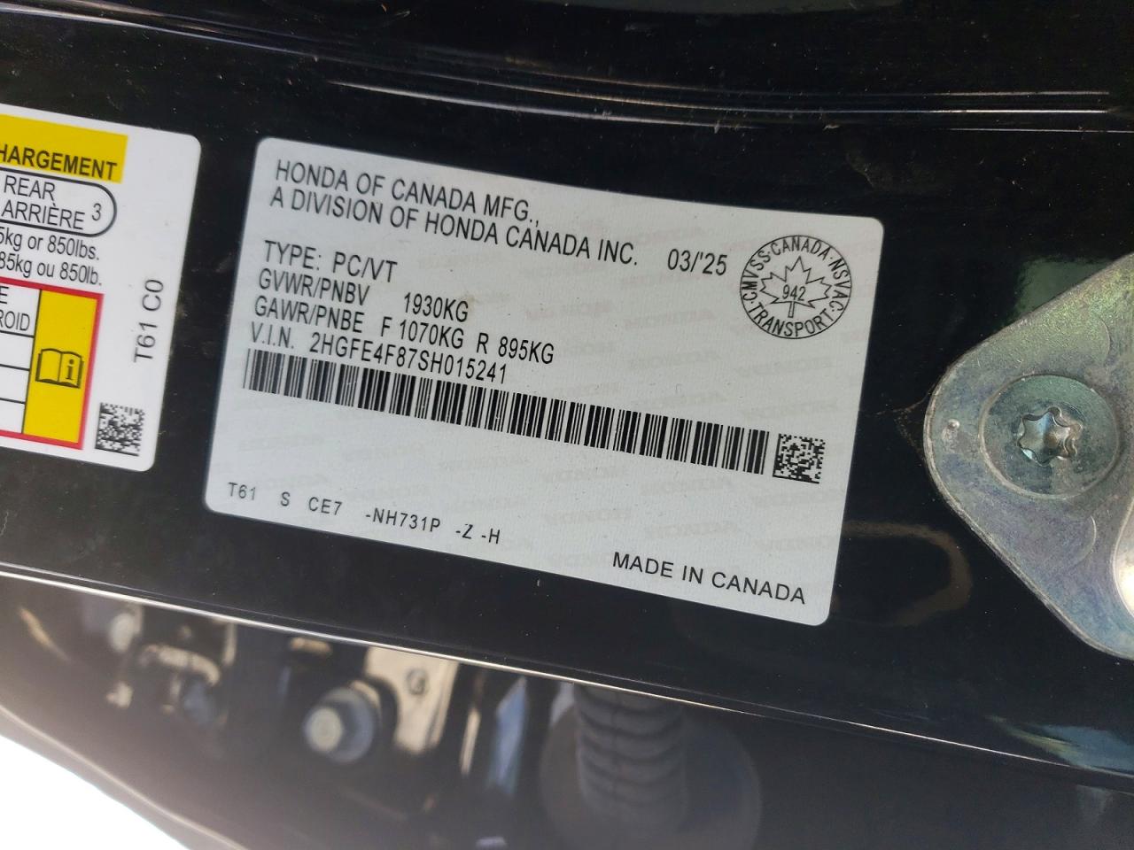 2025 HONDA CIVIC