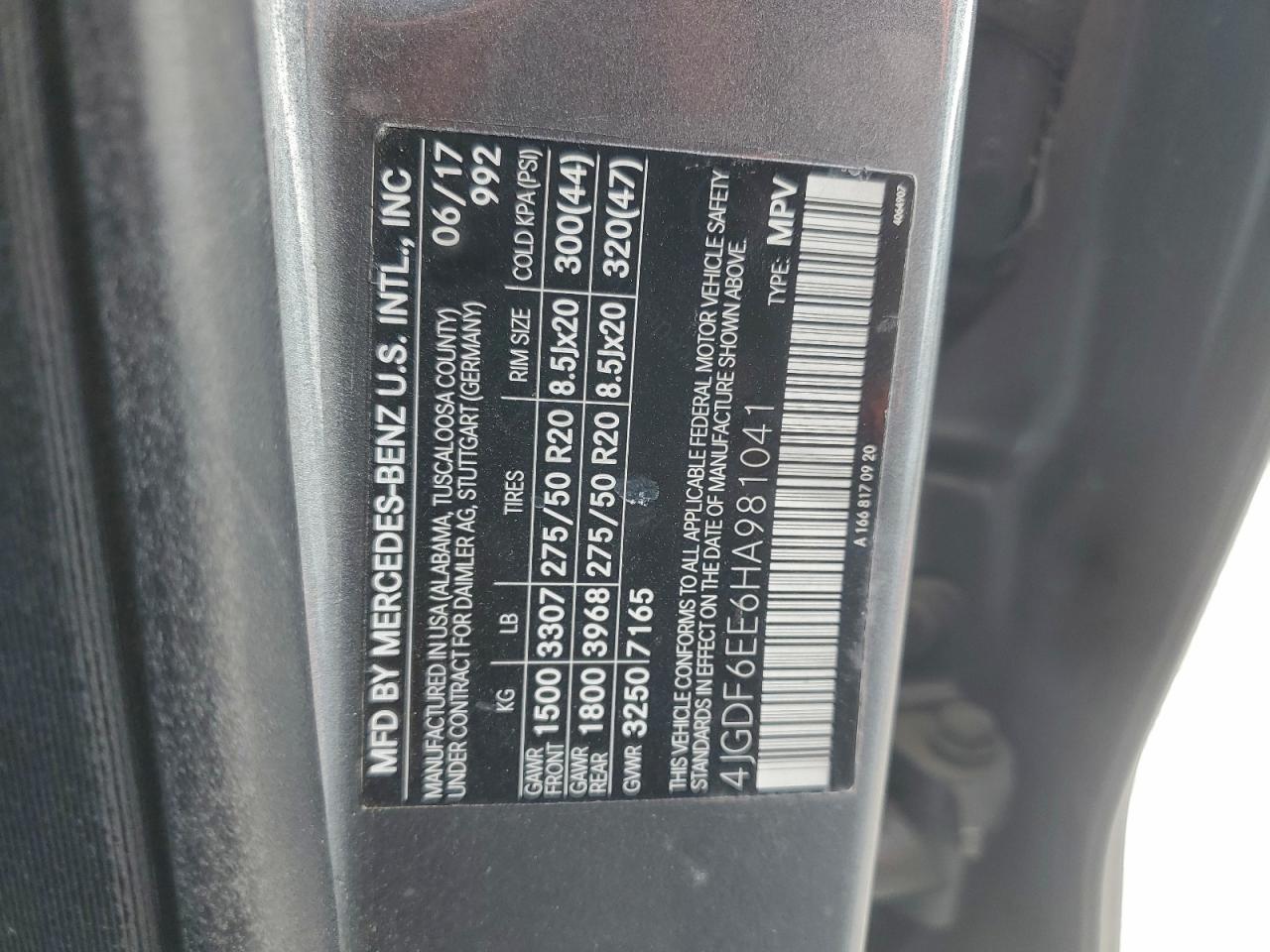 2017 MERCEDES-BENZ GLS-CLASS