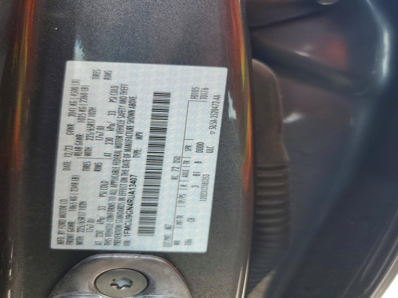 2024 FORD ESCAPE ACT