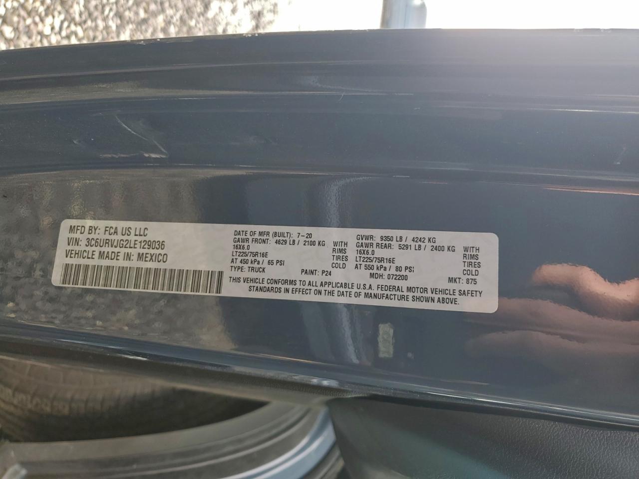 2020 RAM PROMASTER