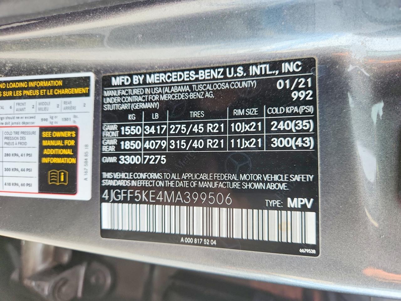 2021 MERCEDES-BENZ GLS-CLASS