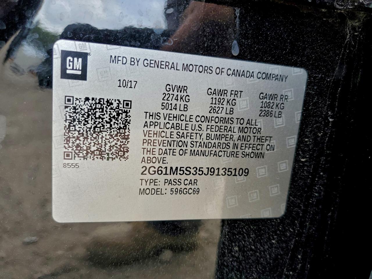2018 CADILLAC XTS