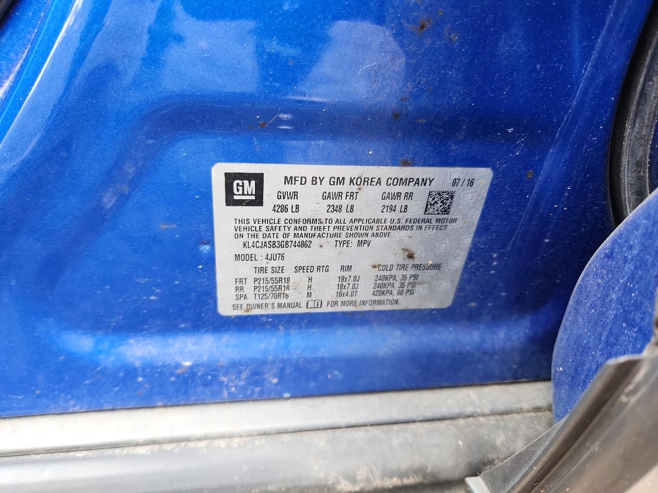 2016 BUICK ENCORE