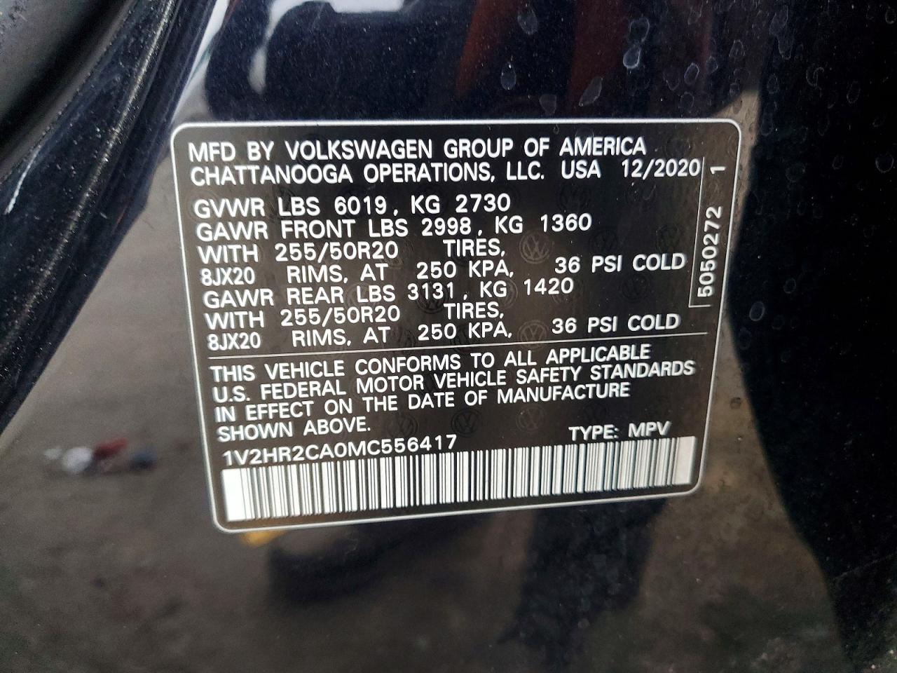 2021 VOLKSWAGEN ATLAS