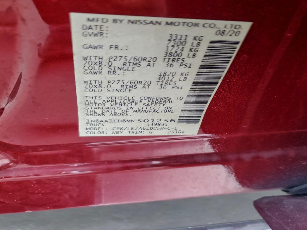 2021 NISSAN TITAN