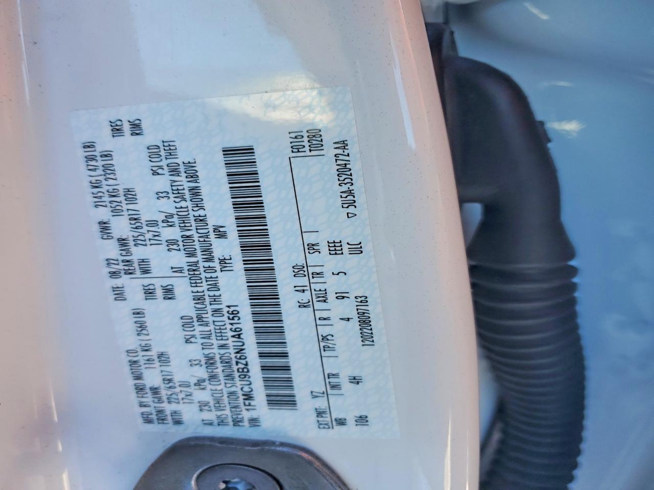 2022 FORD ESCAPE