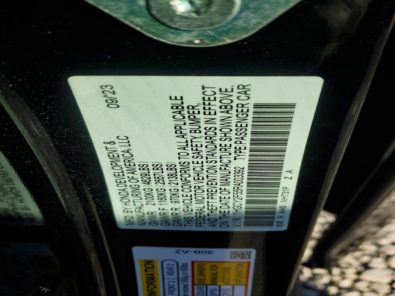 2024 HONDA ACCORD