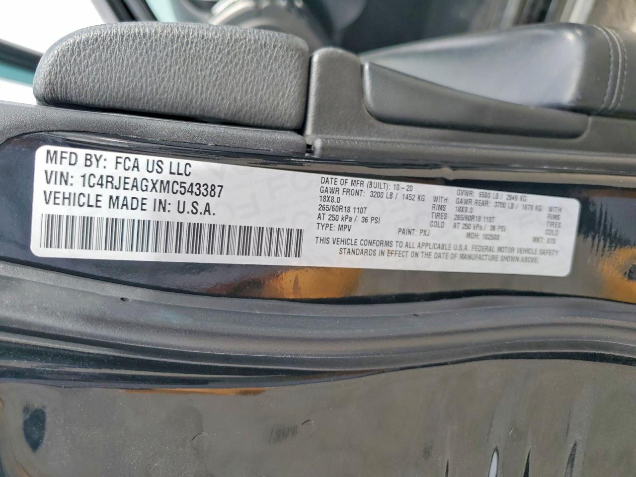2021 JEEP GRAND CHER
