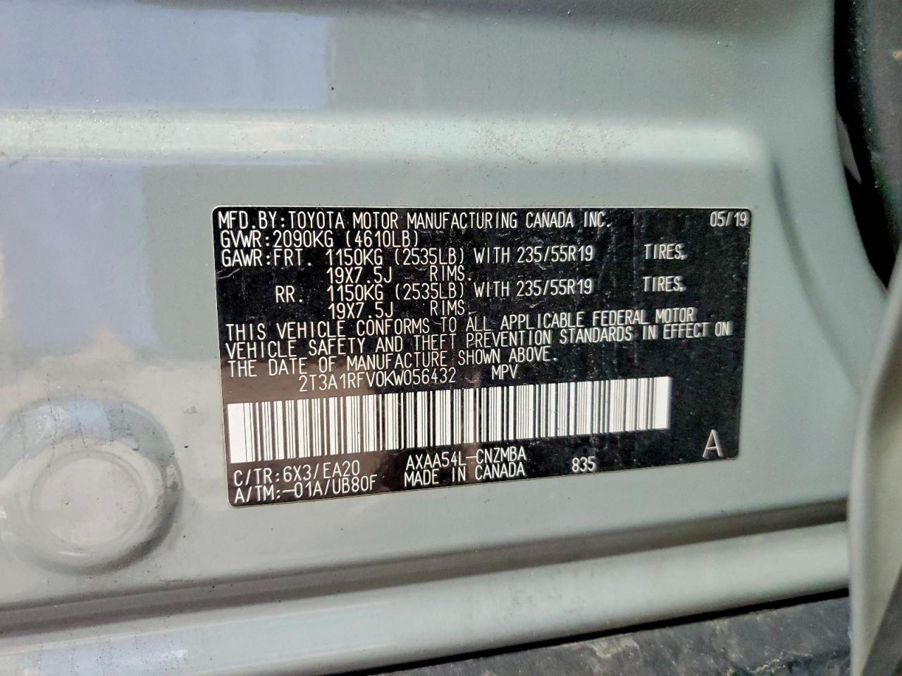 2019 TOYOTA RAV4
