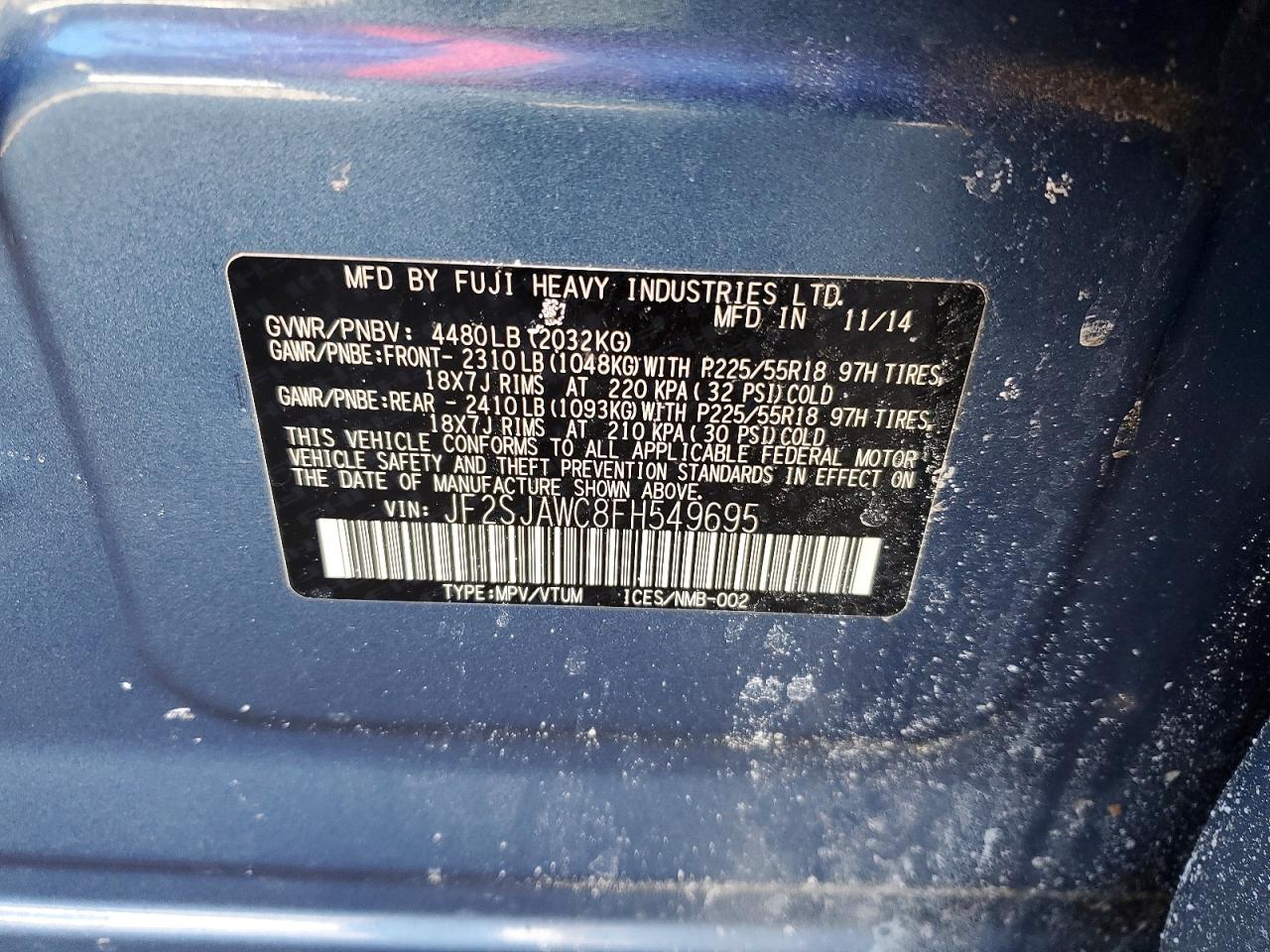 2015 SUBARU FORESTER