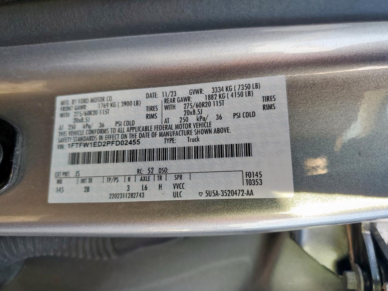 2023 FORD F-150