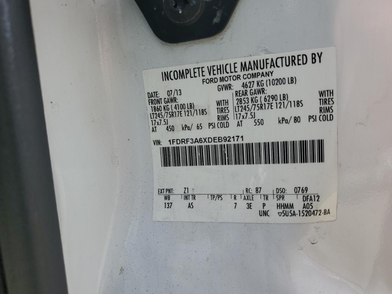 2013 FORD F350