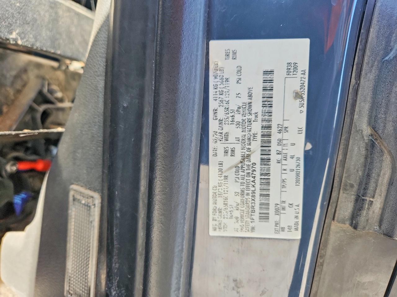 2020 FORD TRANSIT