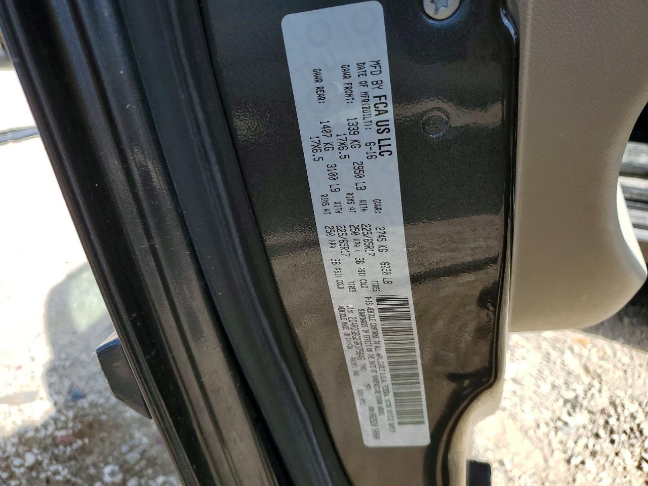 2016 DODGE CARAVAN