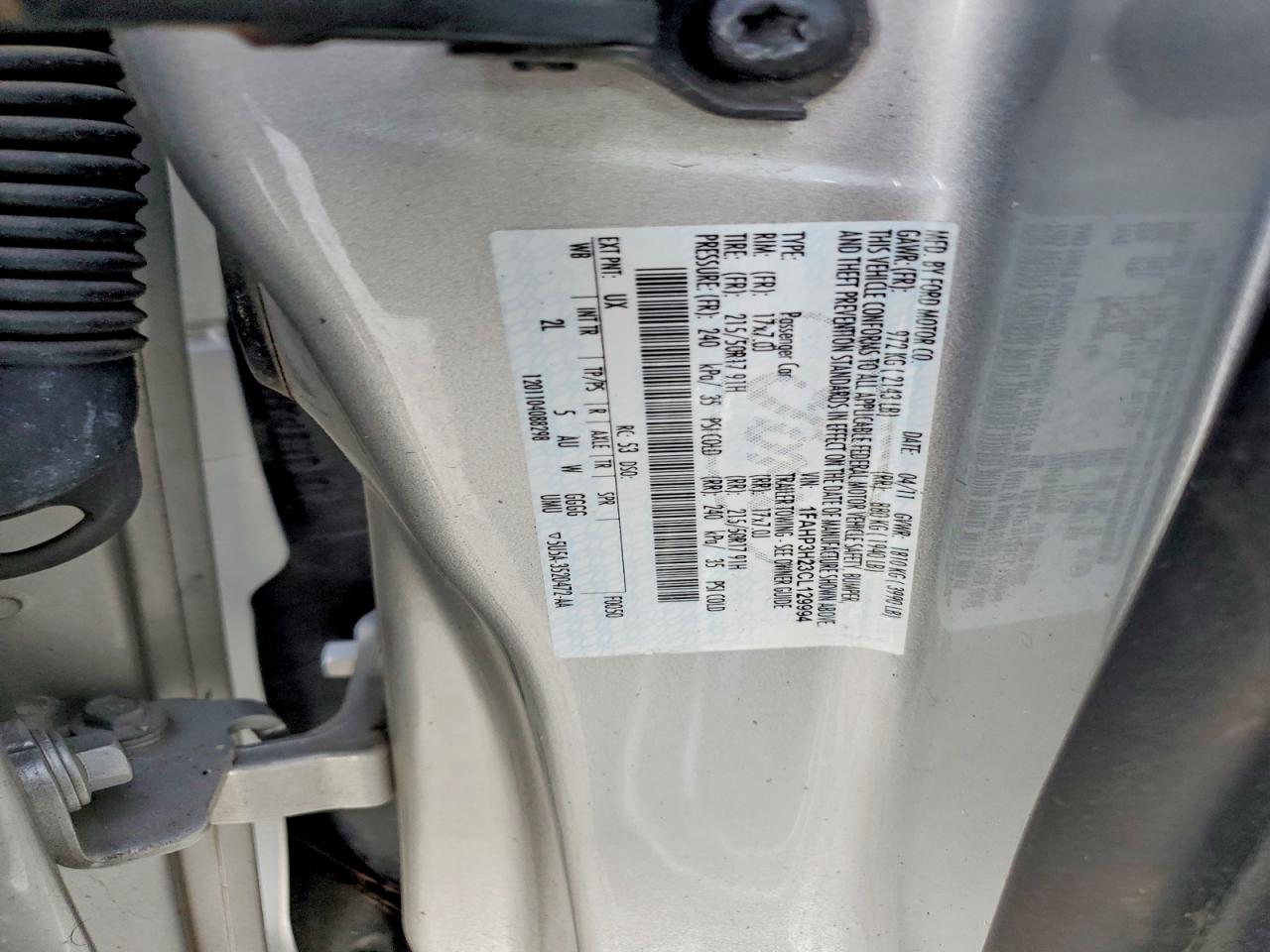 2012 FORD FOCUS