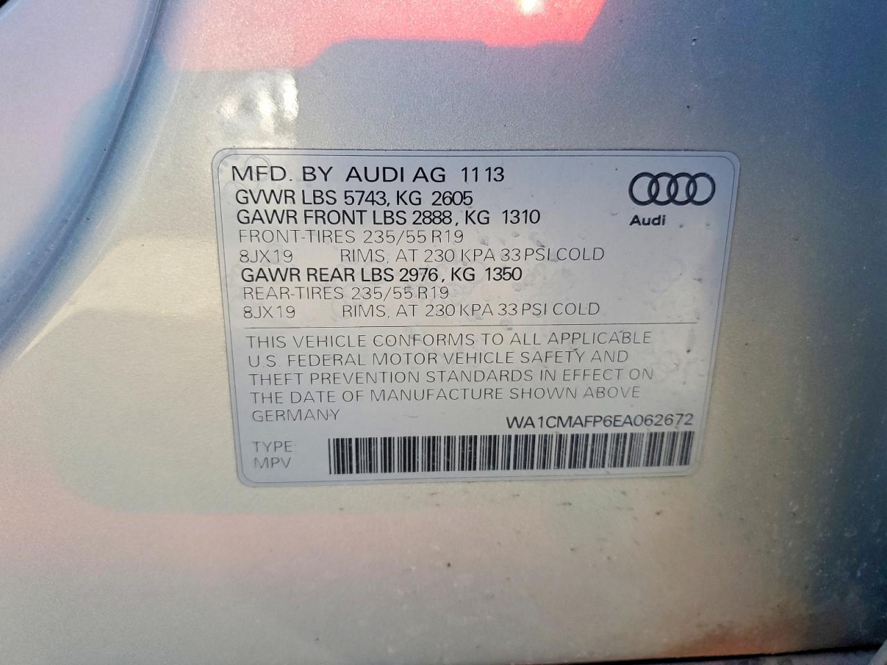 2014 AUDI Q5