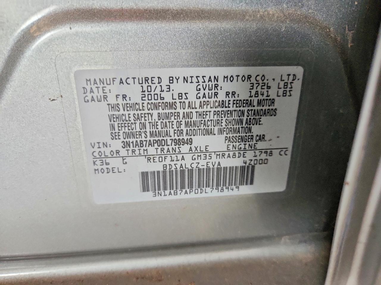 2013 NISSAN SENTRA