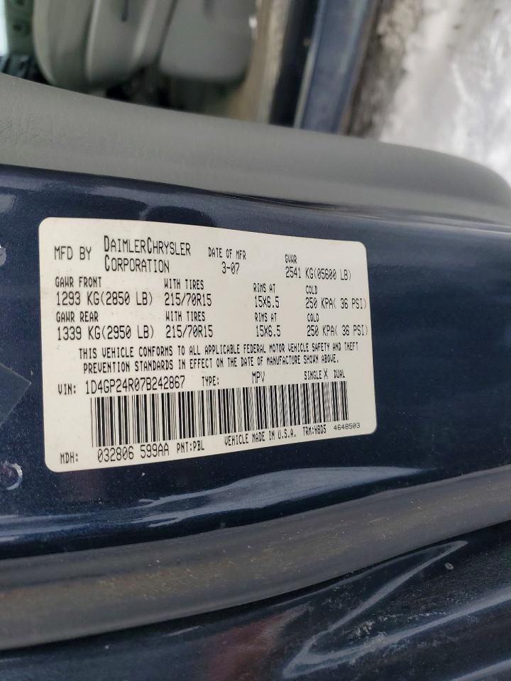 2007 DODGE CARAVAN