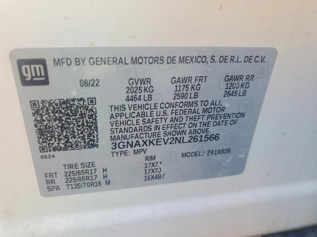 2022 CHEVROLET EQUINOX