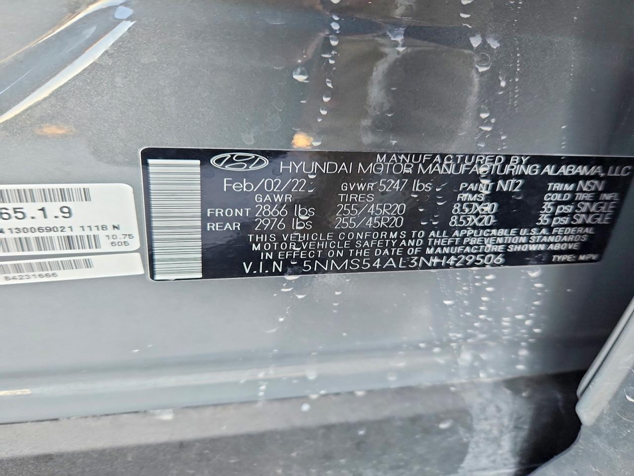 2022 HYUNDAI SANTA FE