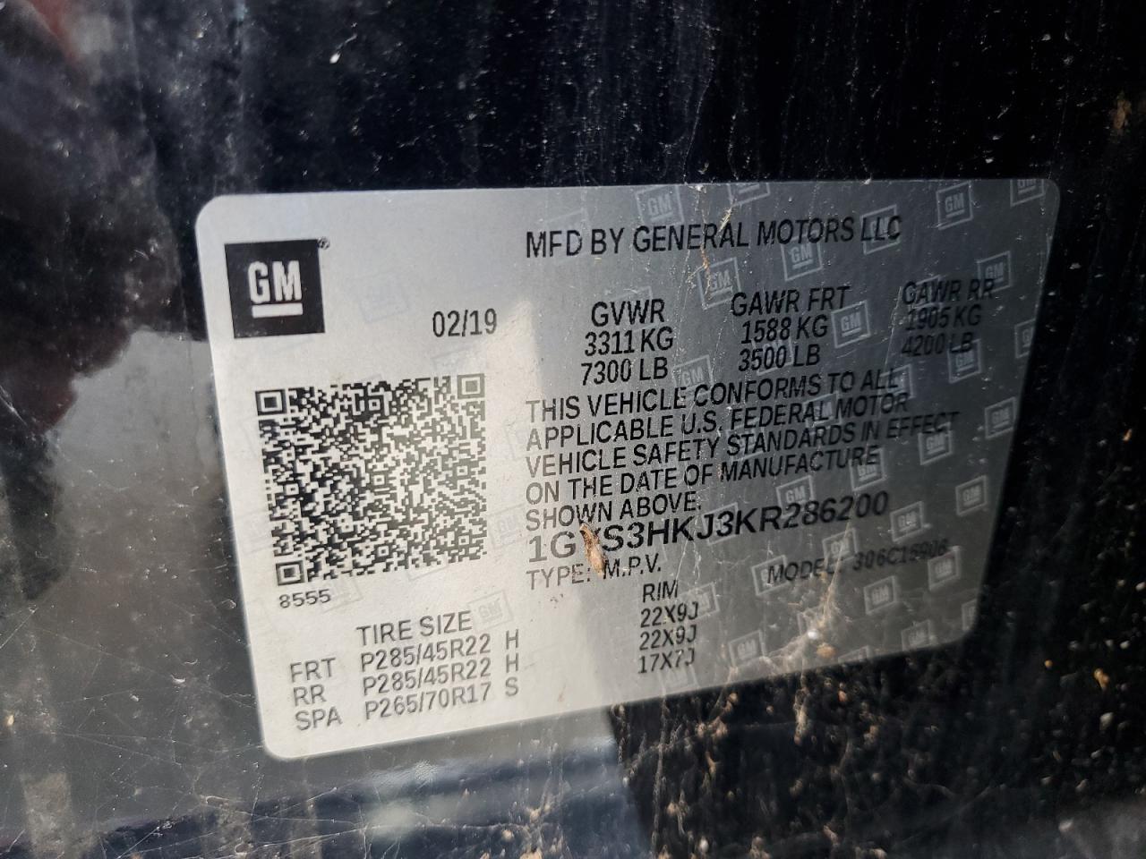2019 CADILLAC ESCALADE