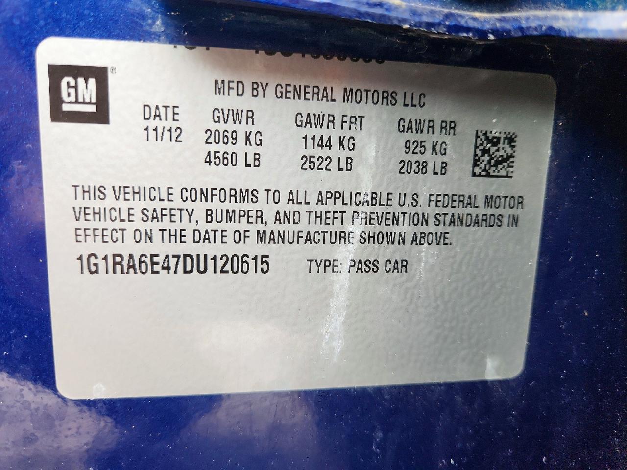 2013 CHEVROLET VOLT