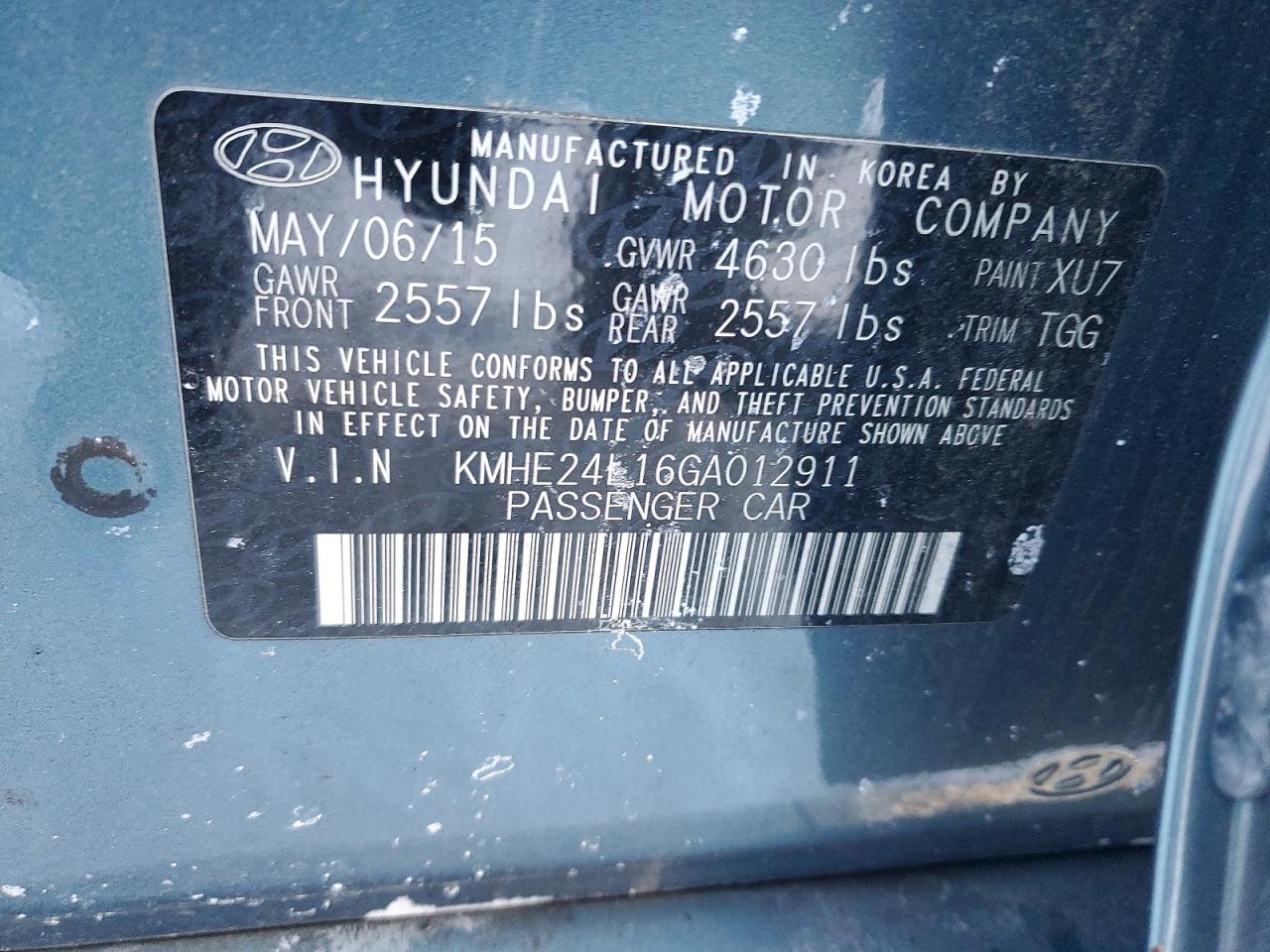 2016 HYUNDAI SONATA