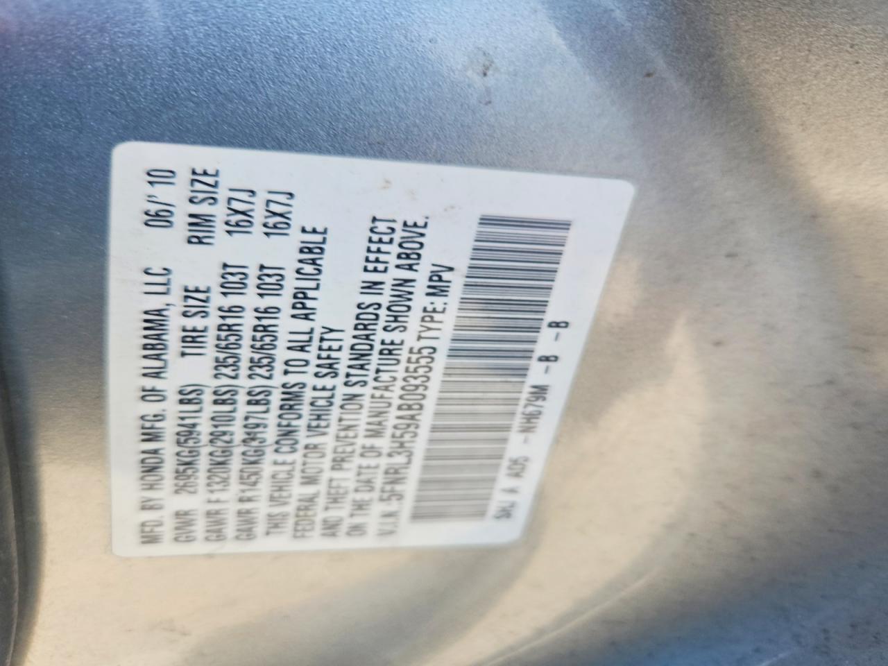 2010 HONDA All Models