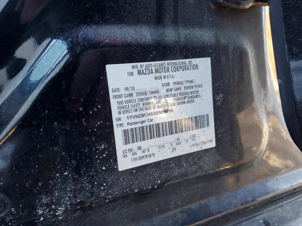 2010 MAZDA 6