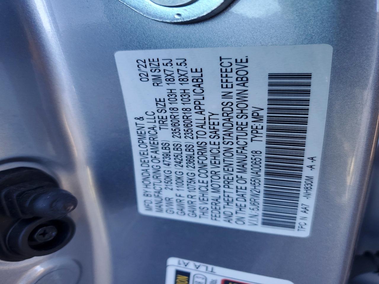 2022 HONDA CRV