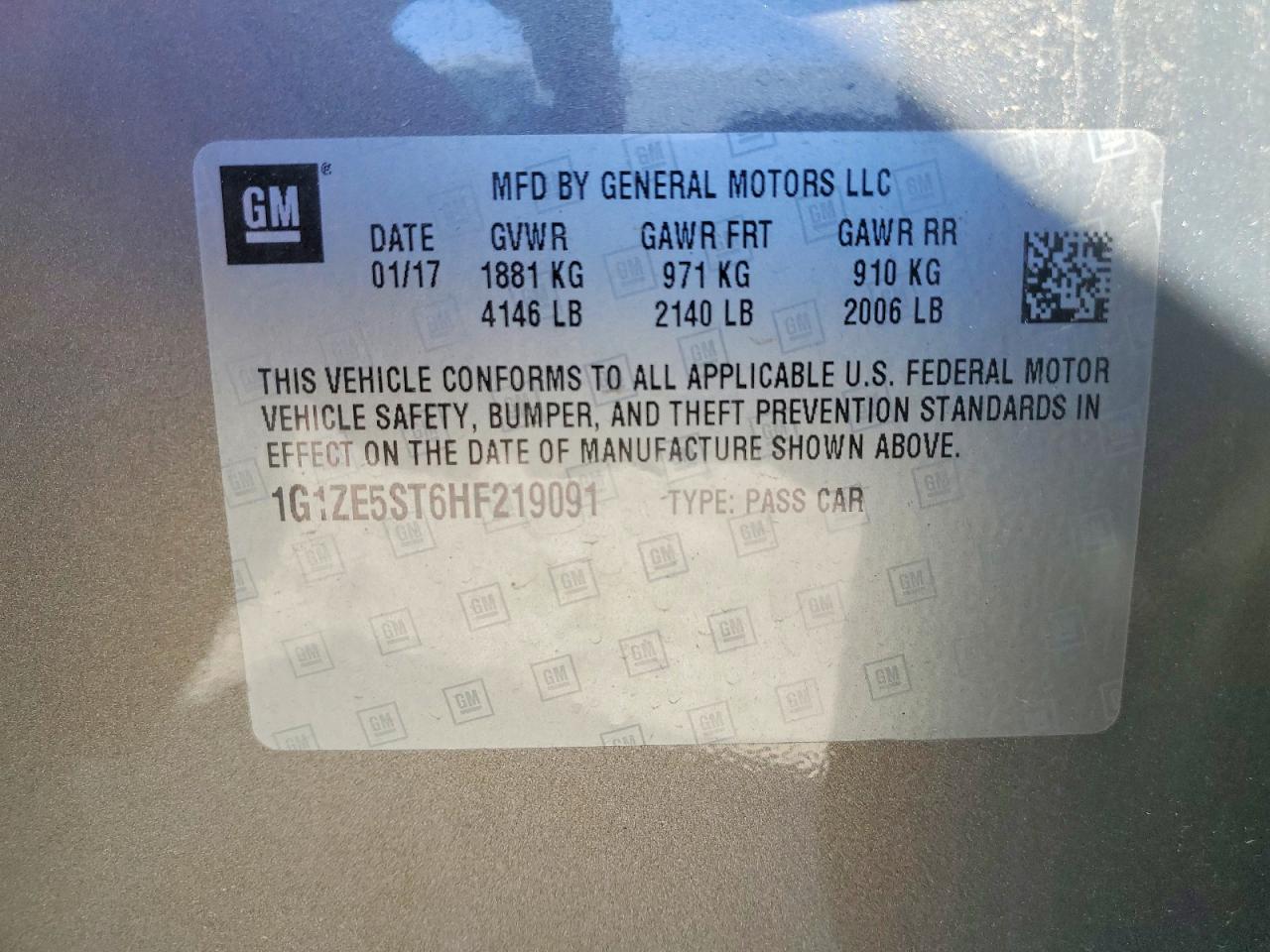 2017 CHEVROLET MALIBU