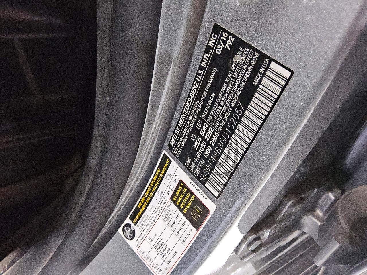 2016 MERCEDES-BENZ C-CLASS