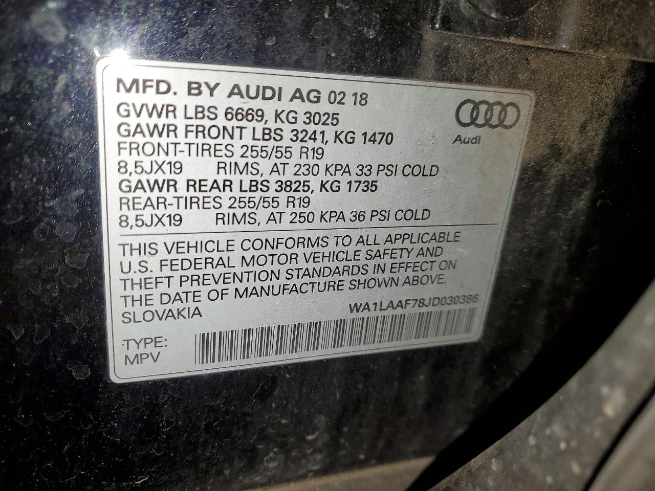 2018 AUDI Q7