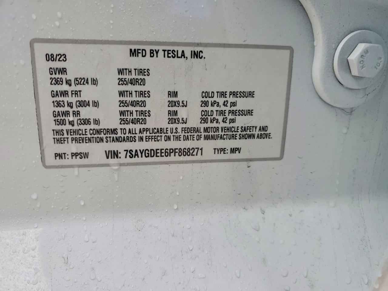 2023 TESLA MODEL Y