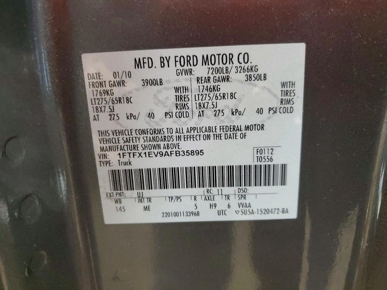2010 FORD F-150