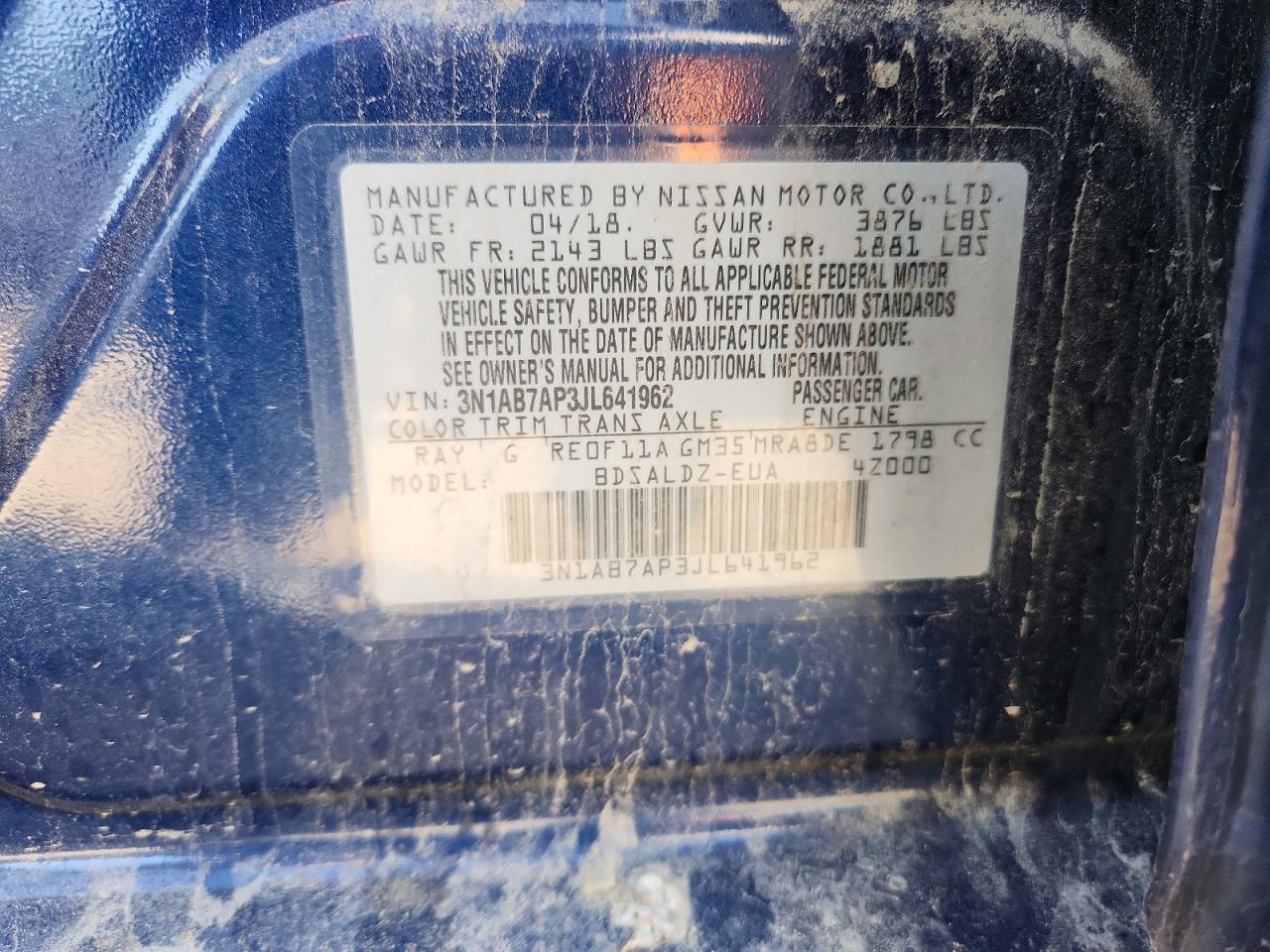 2018 NISSAN SENTRA