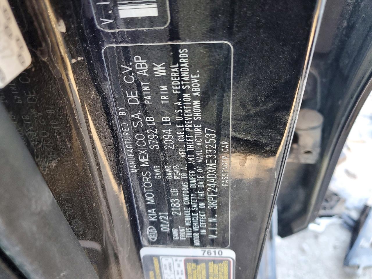 2021 KIA FORTE