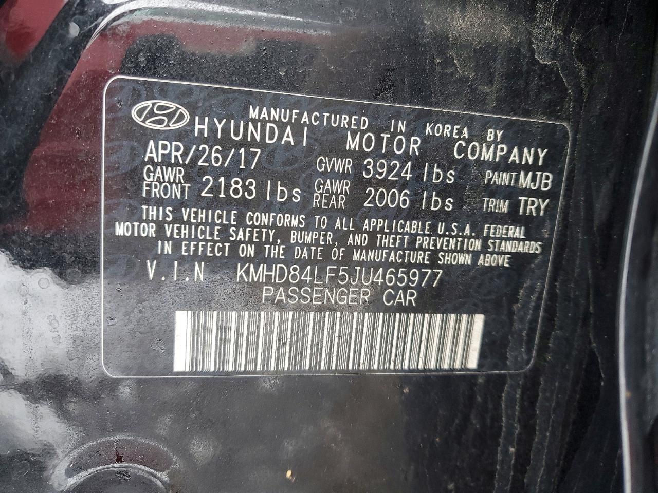 2018 HYUNDAI ELANTRA