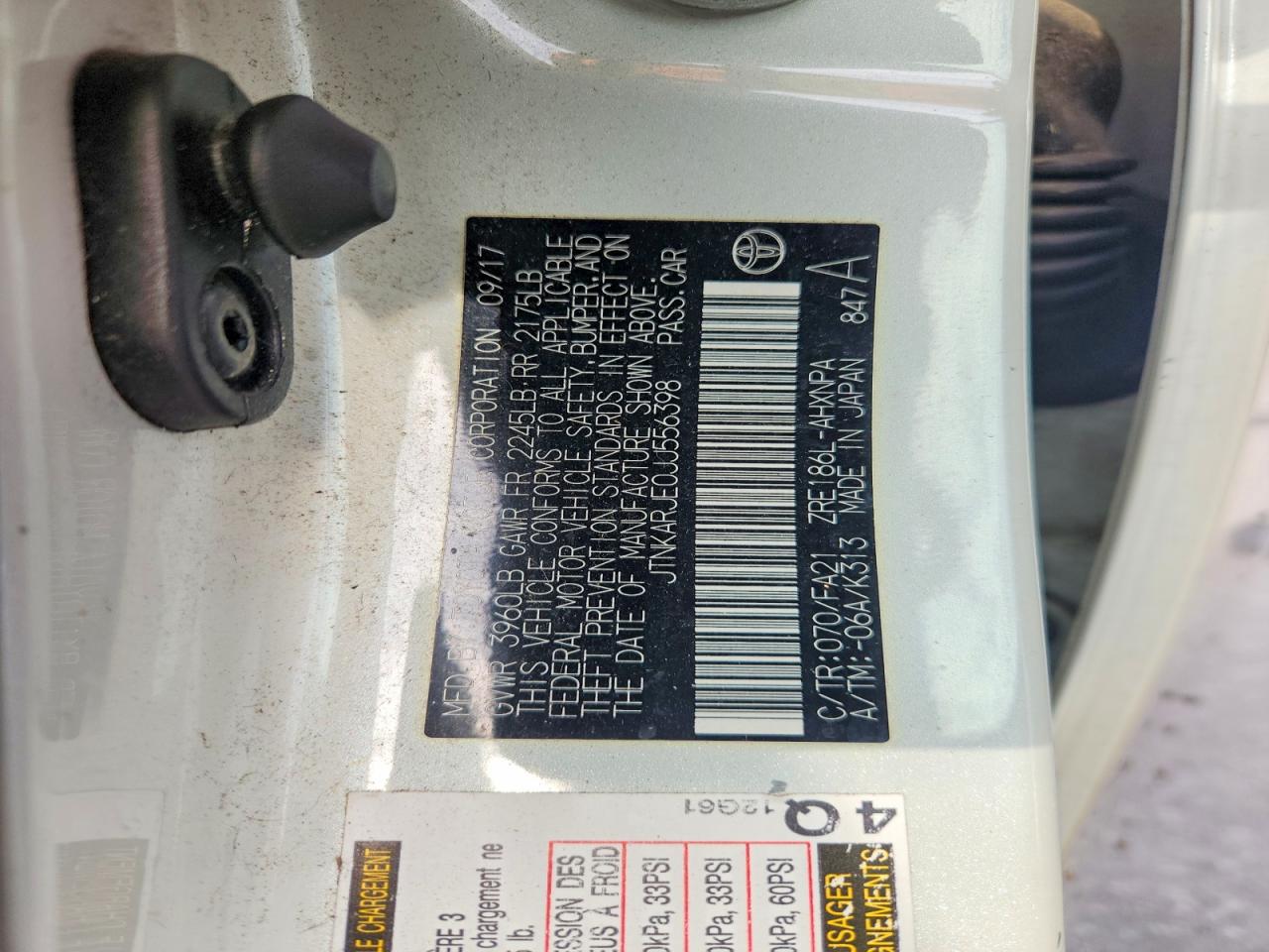 2018 TOYOTA COROLLA