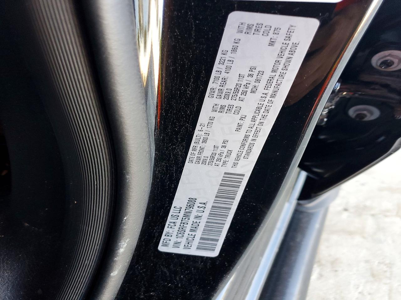 2021 RAM 1500