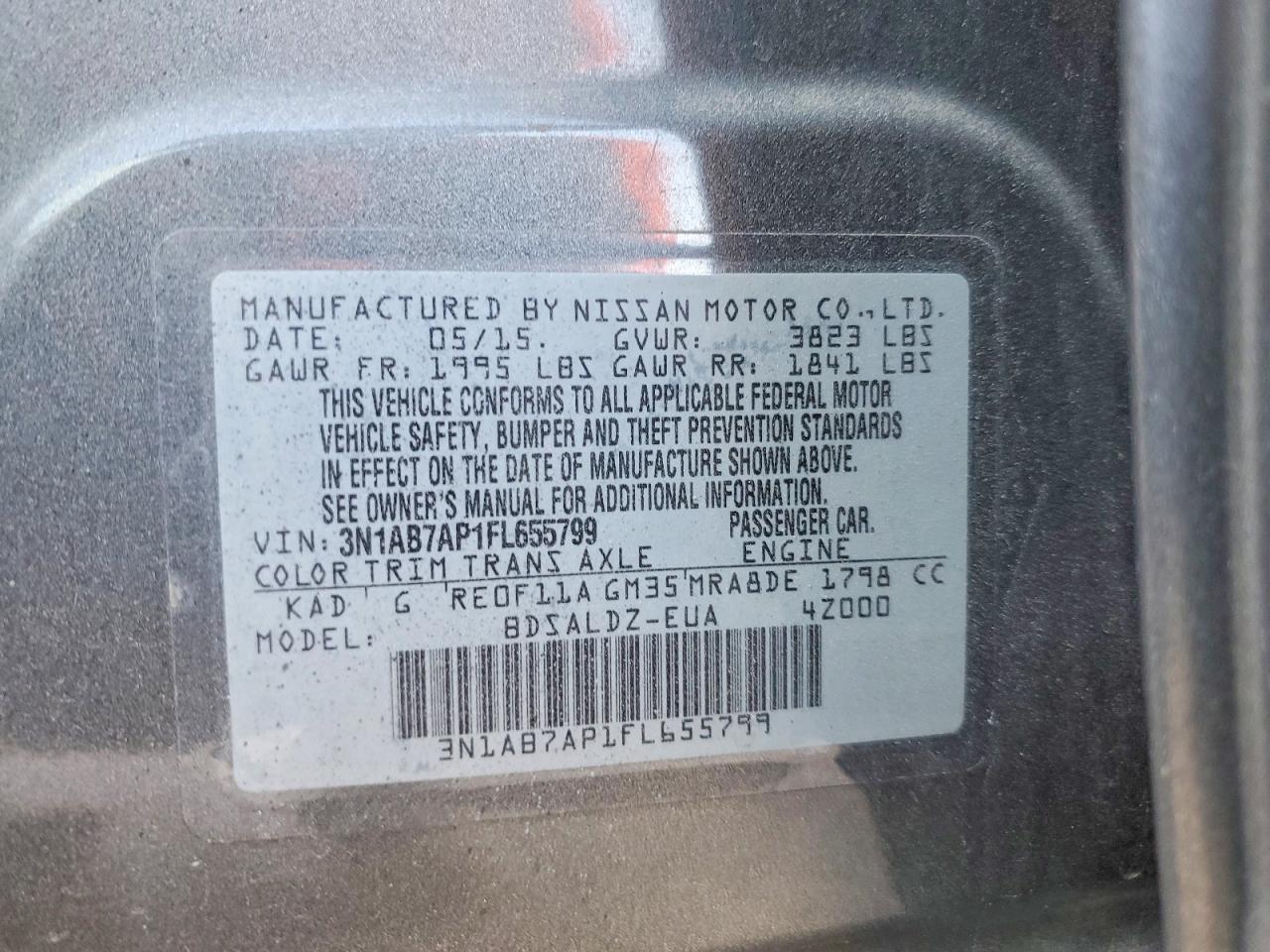 2015 NISSAN SENTRA