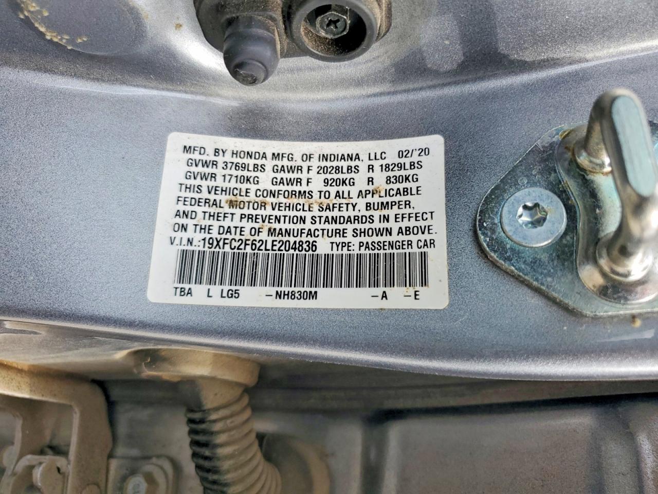 2020 HONDA CIVIC