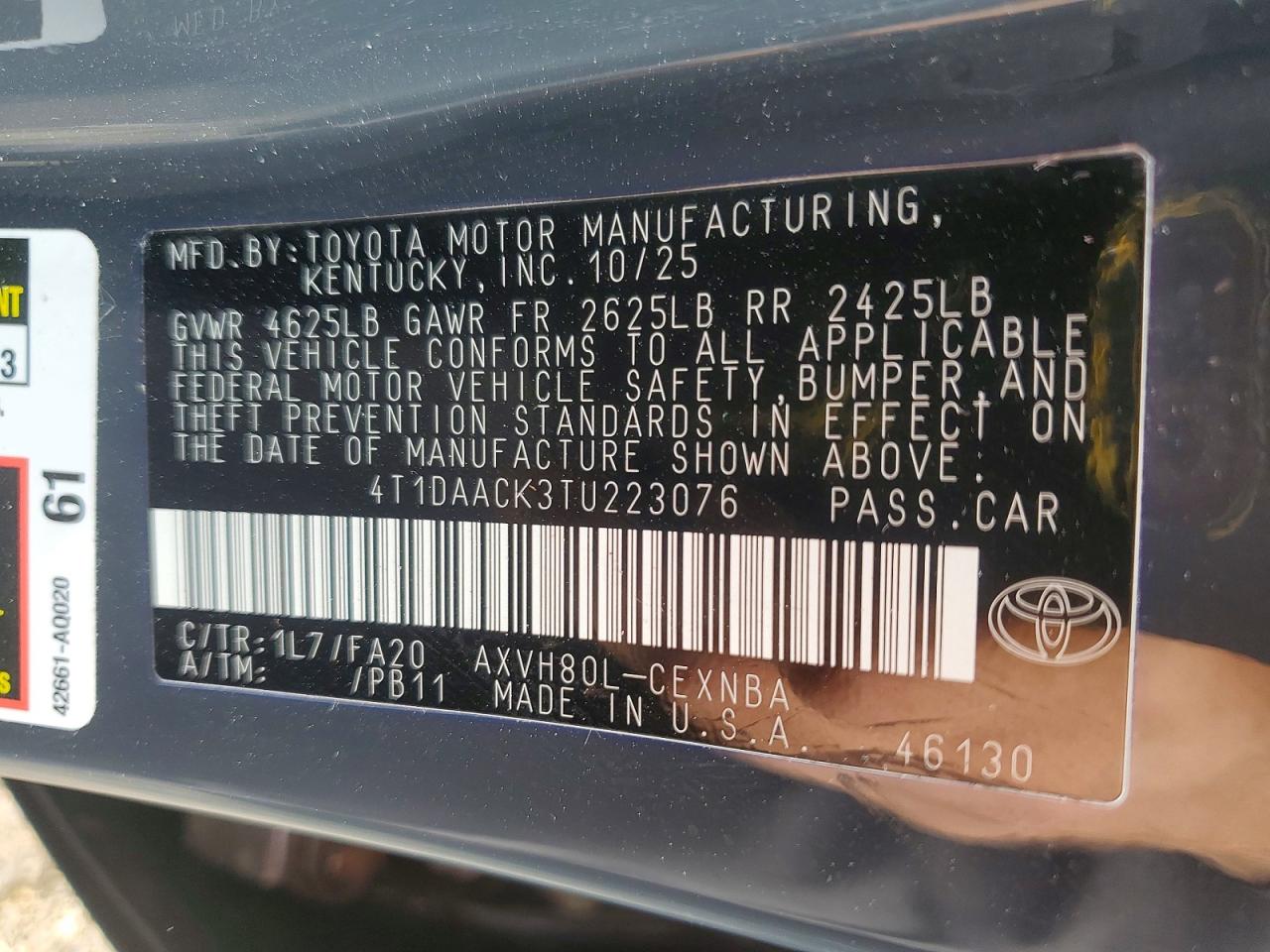 2026 TOYOTA CAMRY