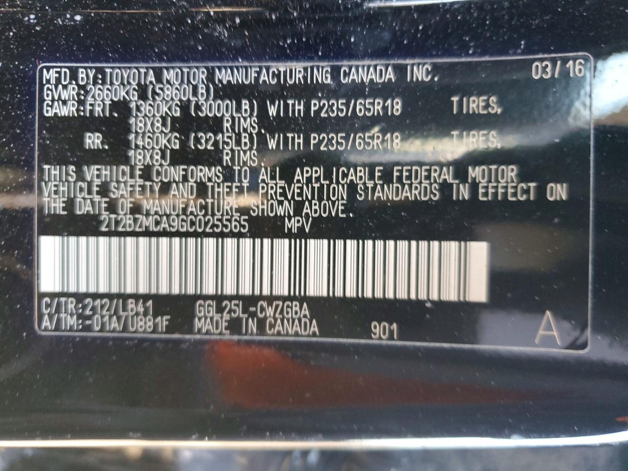 2016 LEXUS RX350